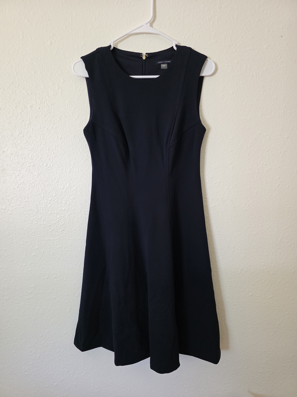 Tommy Hilfiger Navy Sleeveless Fit-and-Flare Dress